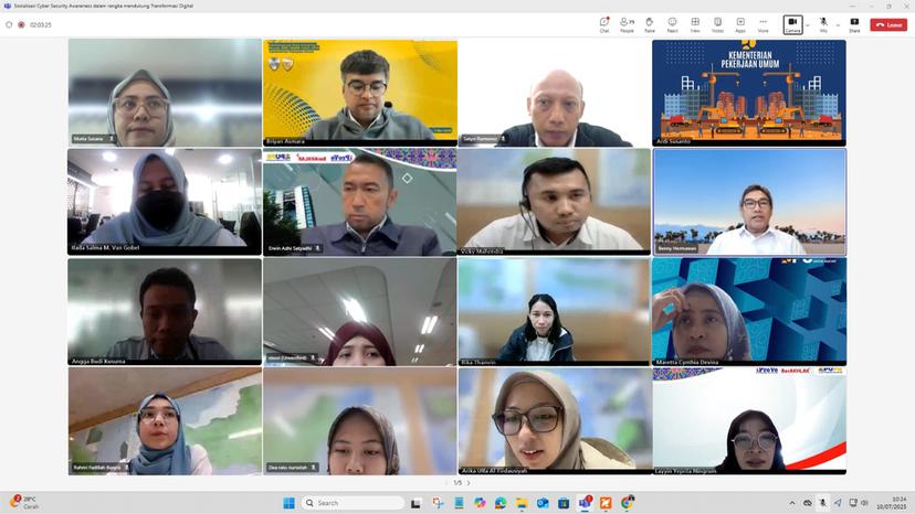 BPIW Lakukan Sosialisasi Cyber Security, Sekretaris BPIW Tekankan Perlunya Agent of Change