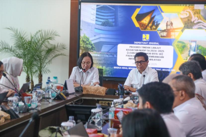 Perkuat Akuntabilitas, BPIW dan Inspektorat Jenderal Bahas Evaluasi  dan Mitigasi Risiko Program NUDP