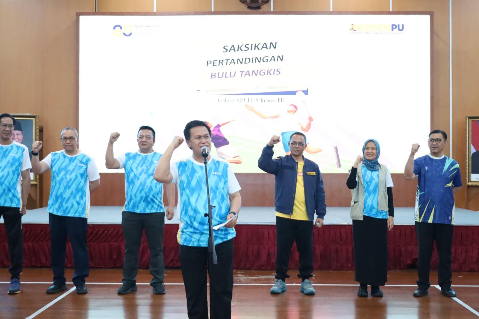 Semarak Hari Bakti PU ke-80, BPIW Selenggarakan Turnamen Bulu Tangkis  