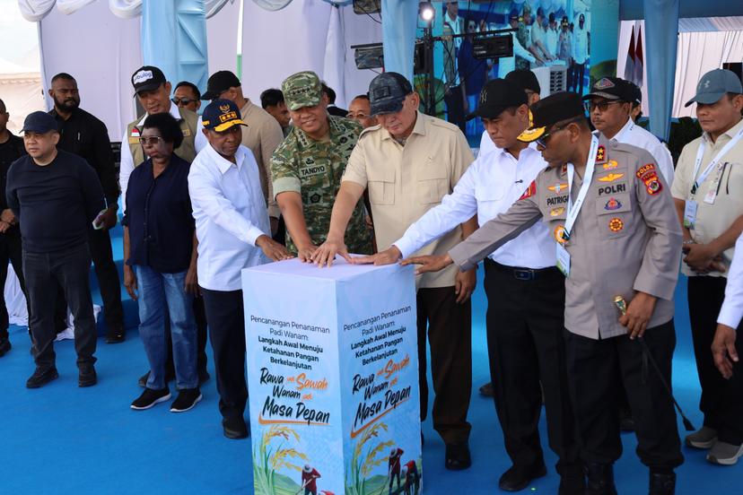 Kementerian PU Dukung Program Strategis Nasional melalui Pembangunan Infrastruktur Kawasan Pangan Wanam