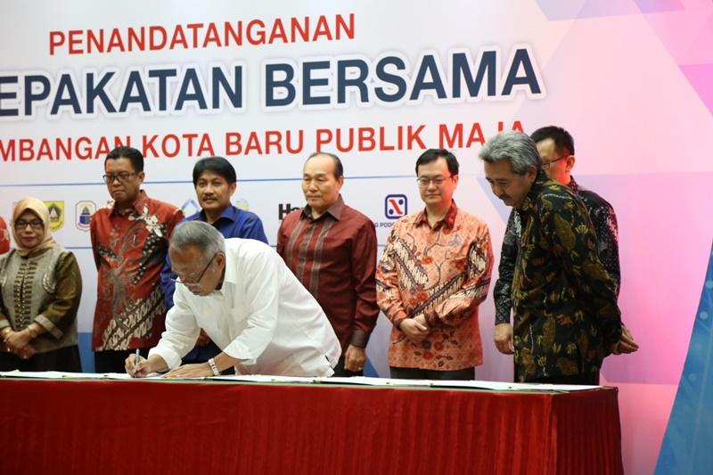 Menteri PUPR Tandatangani Kesepakatan Bersama Pengembangan Kota Baru Publik Maja