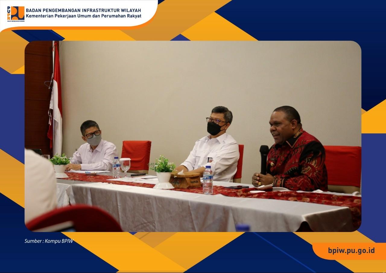 Kepala BPIW Lakukan Pertemuan dengan Bupati Manokwari terkait Penanganan Kemiskinan Ekstrem dan Stunting