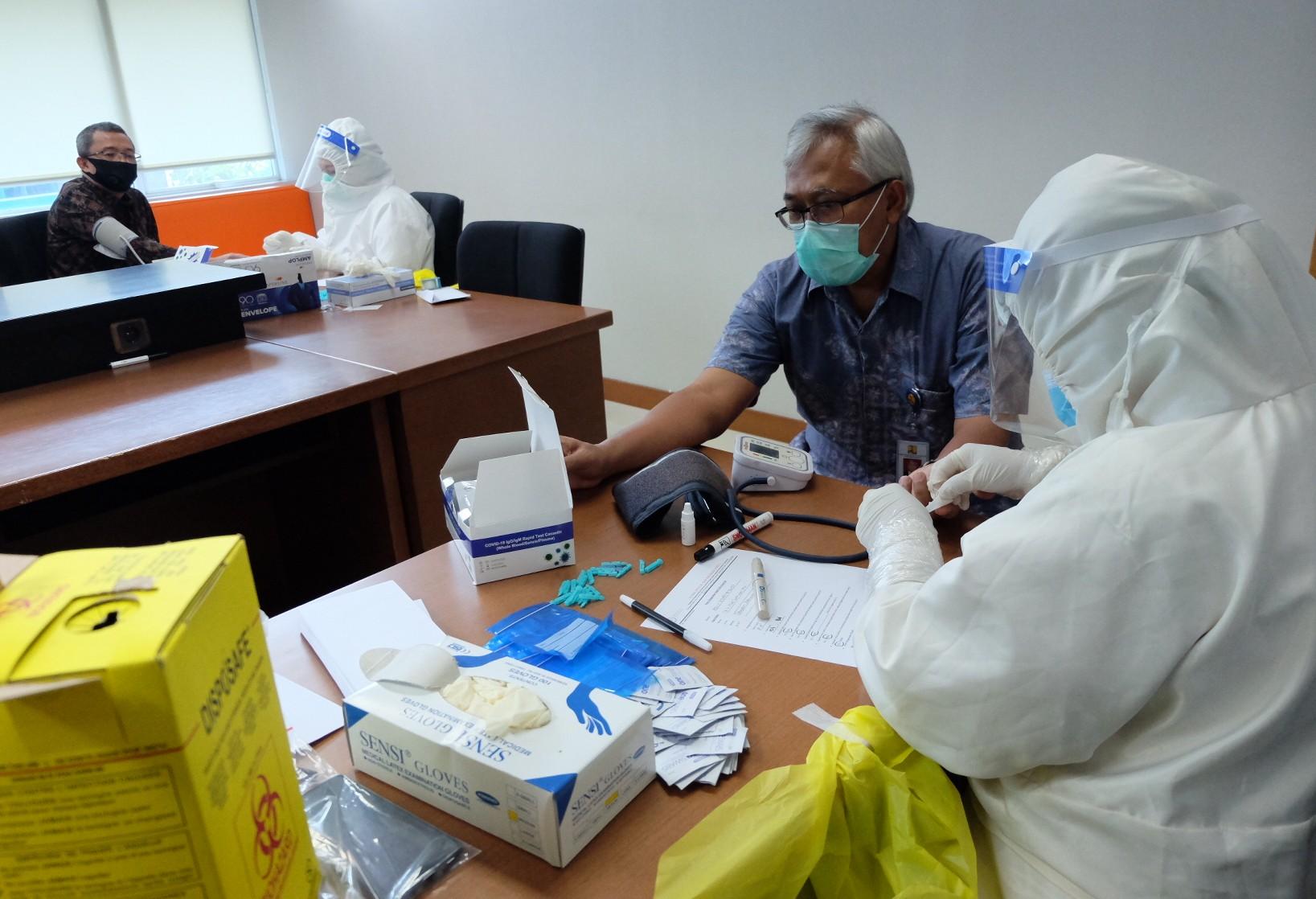 Gelar Rapid Tes, BPIW Cegah Penyebaran Covid-19 di Masa New Normal 