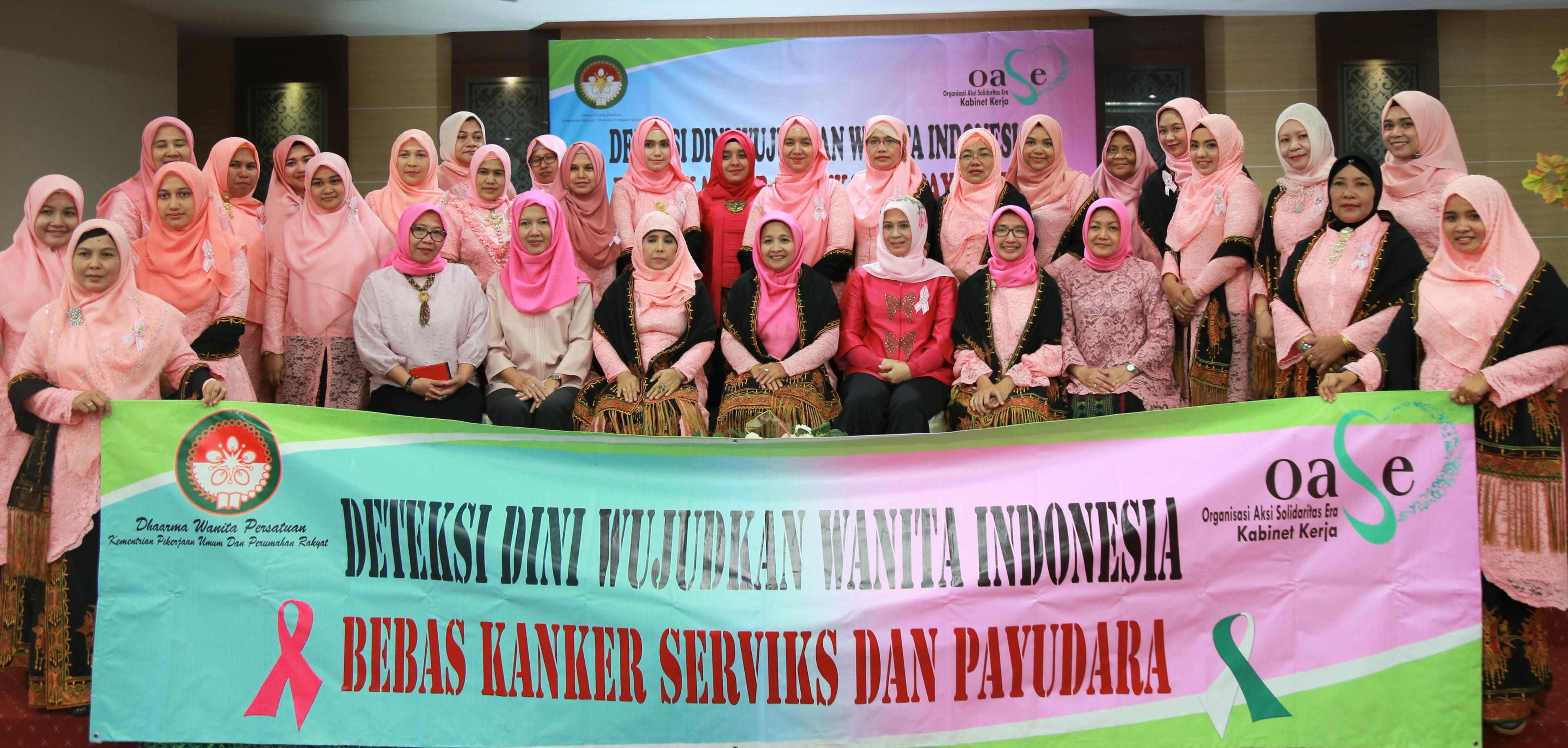 DWP Kementerian PUPR Kampanye Bebas Kanker Serviks dan Payudara 