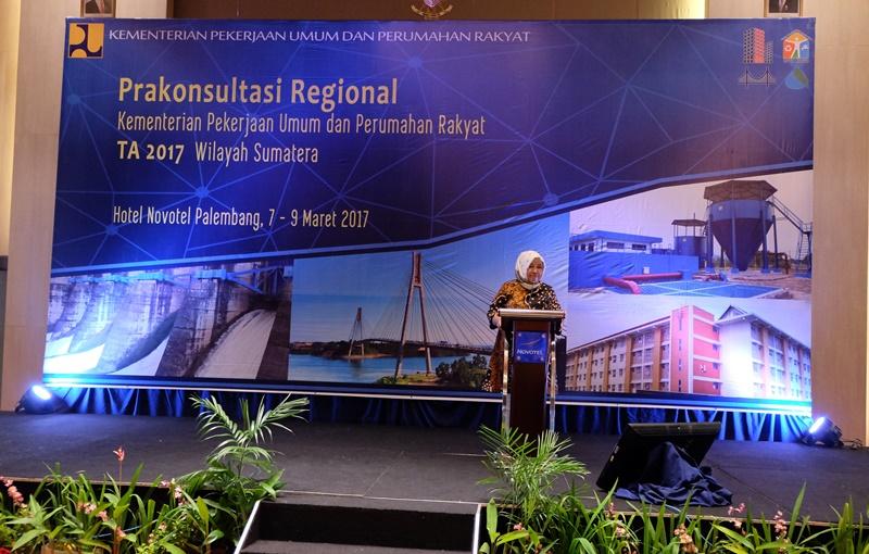 Buka Pra Konreg di Palembang, Sekjen Kementerian PUPR Tekankan Pentingnya Keterpaduan Pembangunan Infrastruktur