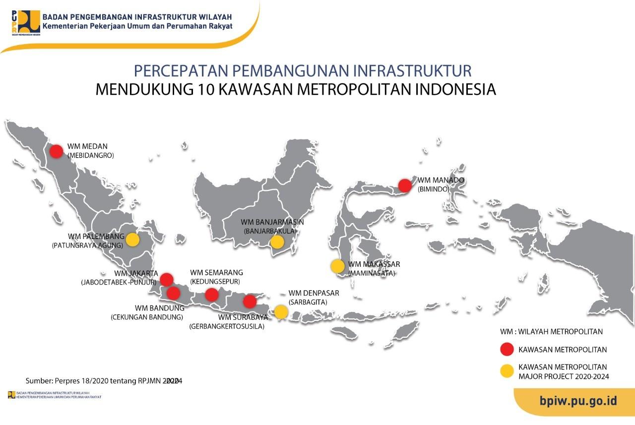 BPIW Susun Konsep Pengembangan Tiga Wilayah Metropolitan 