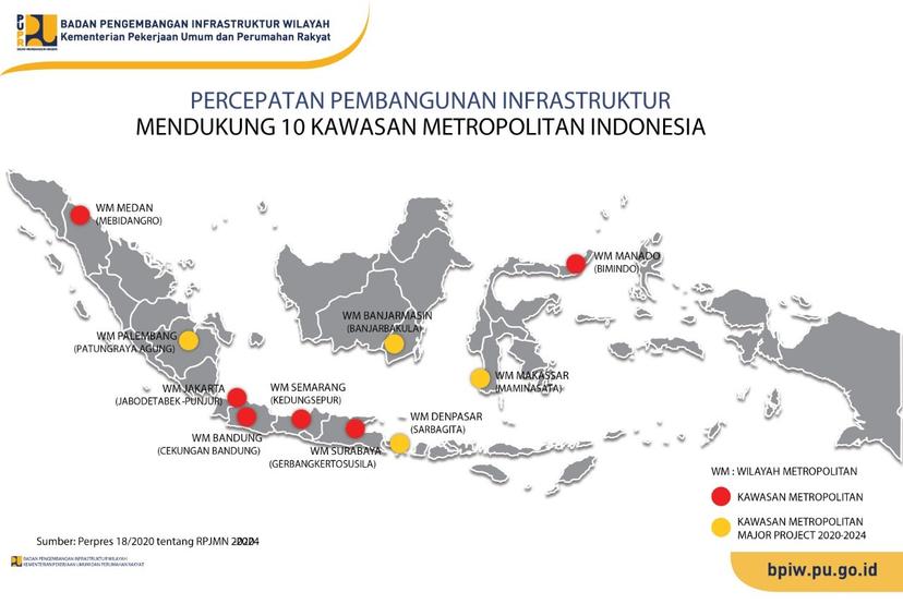 BPIW Susun Konsep Pengembangan Tiga Wilayah Metropolitan 