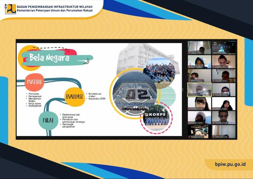 Kepala BPIW Lakukan Pertemuan Dengan 19 CPNS Terkait Program Bela Negara dan On Job Training 
