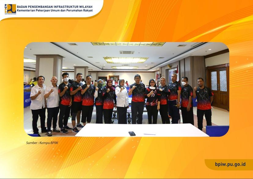 Partisipasi Tim BPIW Pada Kejuaraan Tenis Meja Peringatan Hari Bakti PU ke-77