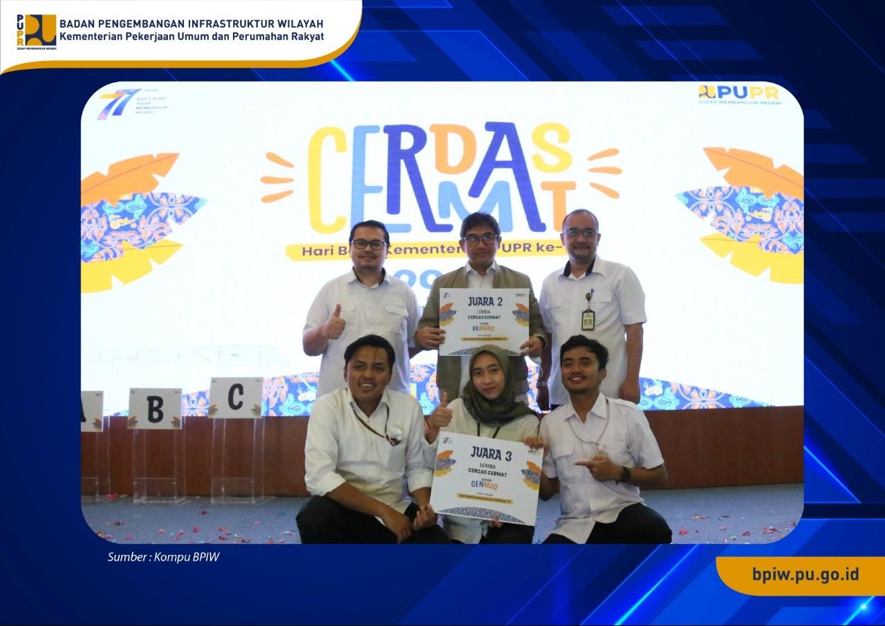 Tim Cerdas Cermat BPIW Berhasil Jadi Juara