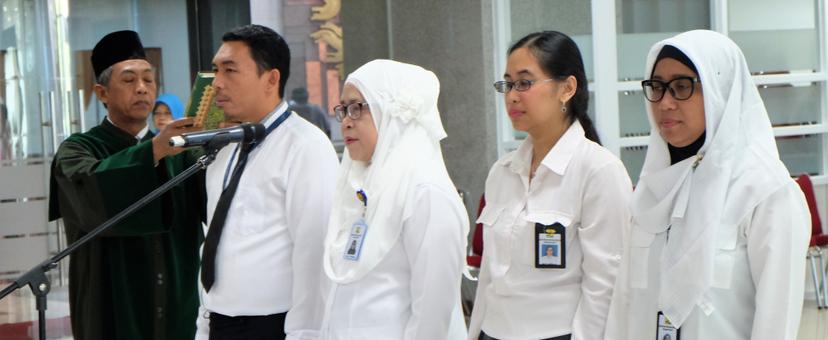 Kepala BPIW Lantik 4 Pejabat Pengawas di Lingkungan BPIW