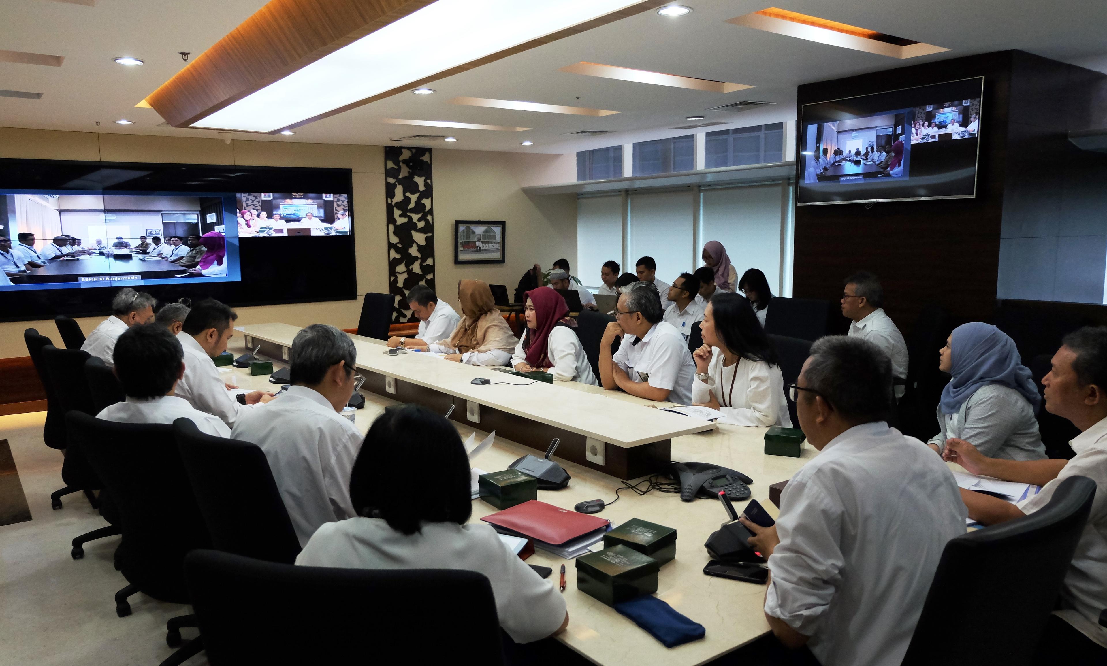 Terobosan Baru, Kementerian PUPR Gelar Konreg Melalui Video Conference dengan Kalsel
