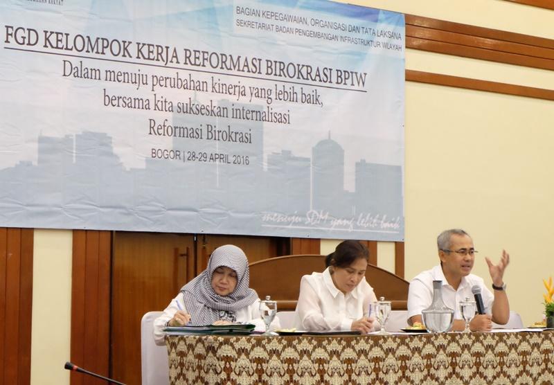 BPIW Gelar Focus Group Discussion (FGD) Manajemen Perubahan Pelaksanaan Reformasi Birokrasi