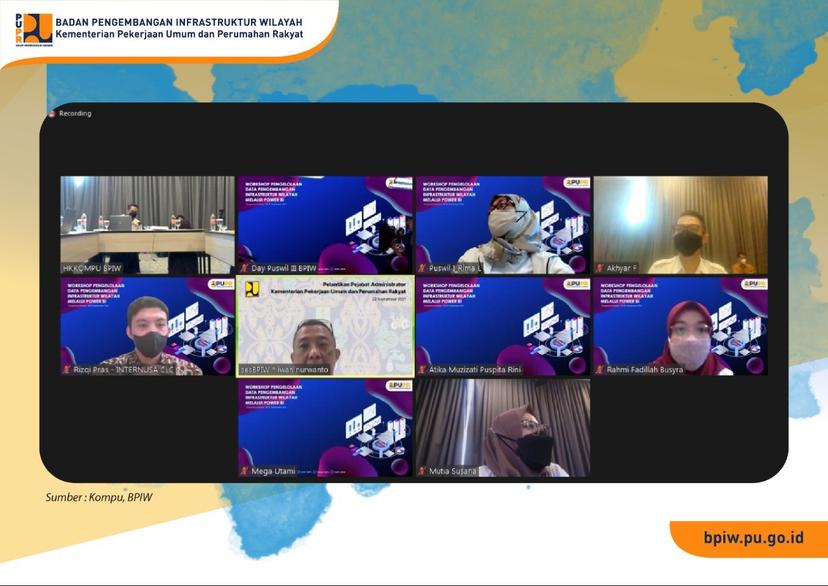 Gelar Workshop Pengelolaan Data Pengembangan Infrastruktur Wilayah Melalui Power BI, BPIW Lakukan Penguatan SDM