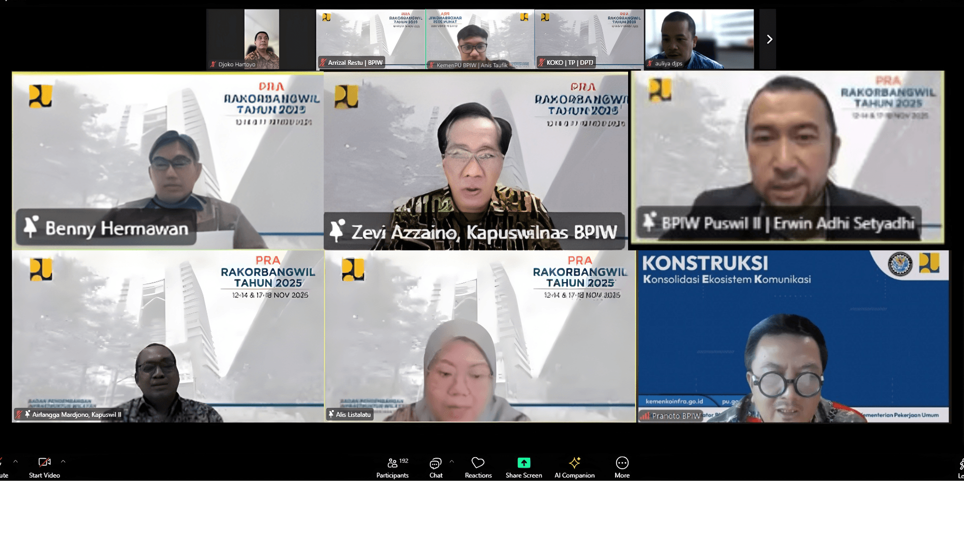 Infrastruktur Mendukung Penguatan SDM Jadi Sorotan Pra Rakorbangwil Hari Ketiga